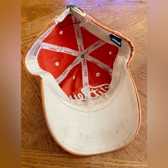 Titleist Hat Adjustable FJ Orange Cotton - Picture 7 of 9